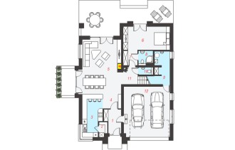Gotowy projekt domu - Dom w hebe 2 ver.2
