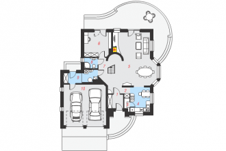 Projekt domu – Dom w bergamotkach (G2) ver. 2 