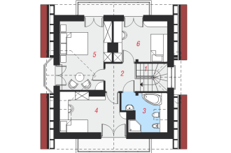 Gotowy projekt domu - Dom w rododendronach (P) ver.2 