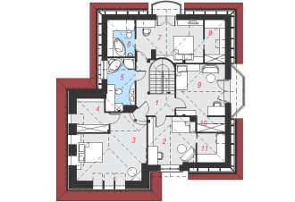Projekt domu – Dom w bergamotkach (G2) ver. 2 