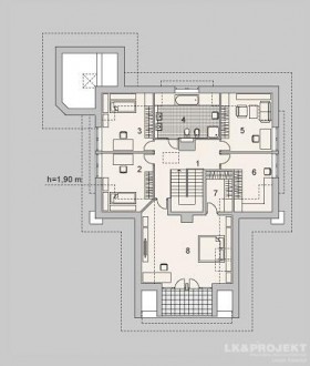 Gotowy projekt domu LK&581