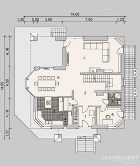 Gotowy projekt domu LK&1042 