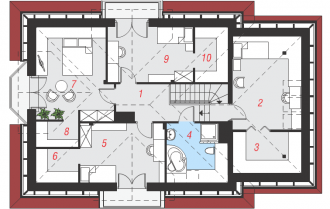 Gotowy projekt domu - Dom w nektarynkach 2 (P) ver.2