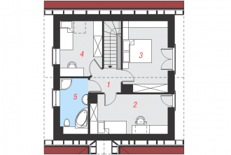 Gotowy projekt domu – Dom w poziomkach ver.2 