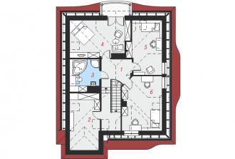 Gotowy projekt domu – Dom w zefirantach (P) 