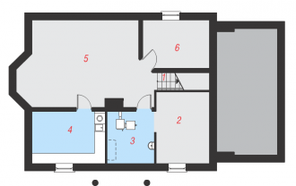 Gotowy projekt domu - Dom w nektarynkach 2 (P) ver.2