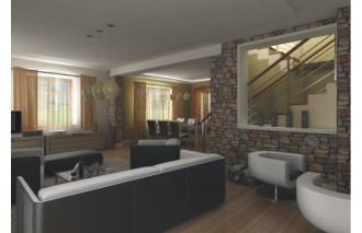 Gotowy projekt domu CYPRYS wersja B z podwójnym garażem 