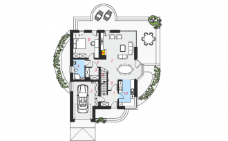 Gotowy projekt domu – Dom w zefirantach (P) 