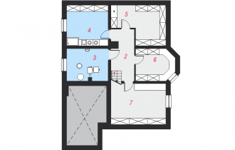 Gotowy projekt domu – Dom w zefirantach (P) 