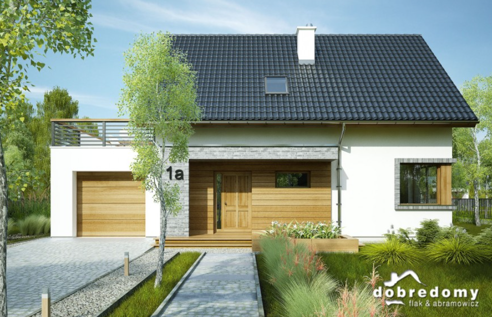 Gotowe projekty domów z tarasem nad garażem