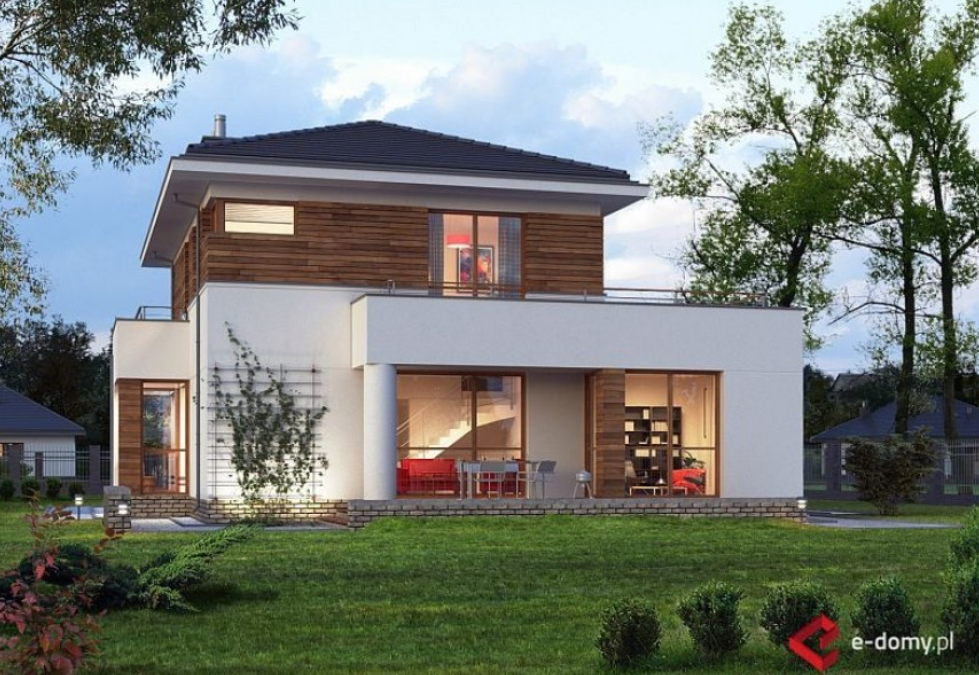 Gotowe projekty domów z tarasem nad garażem