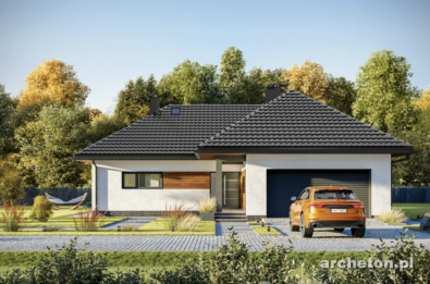 Projekty domów do 120 m2 z garażem dwustanowiskowym